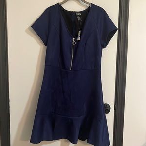 Rosie Harlow Dark Blue Zip Up Dress